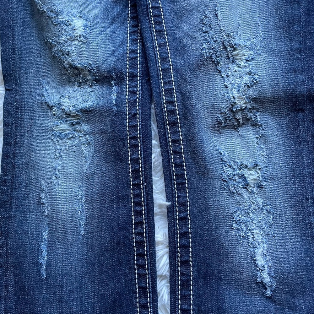 Miss Me Slim Boot Distressed Jeans 26 - Picture 6 of 8